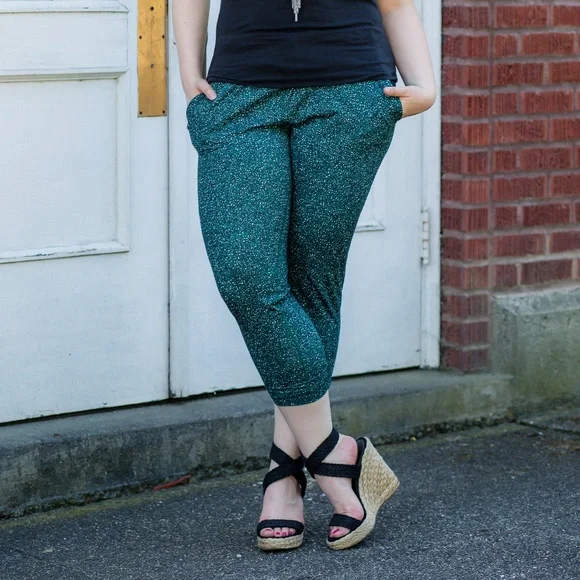 Lululemon Jet Crop (Slim) Luxtreme Forage Teal Sz 10 - Picture 9 of 11